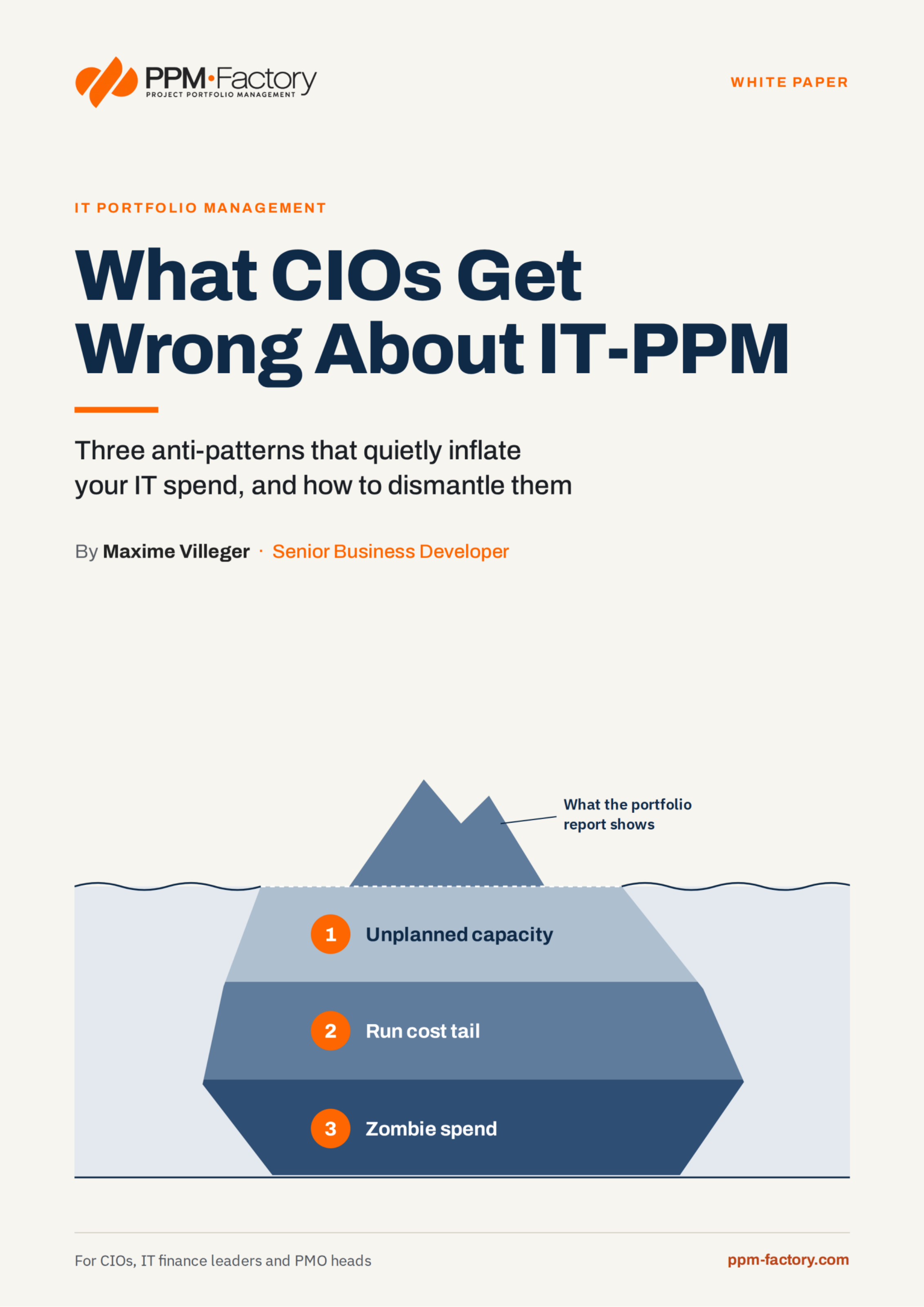 What CIOs Get Wrong About IT-PPM white paper cover